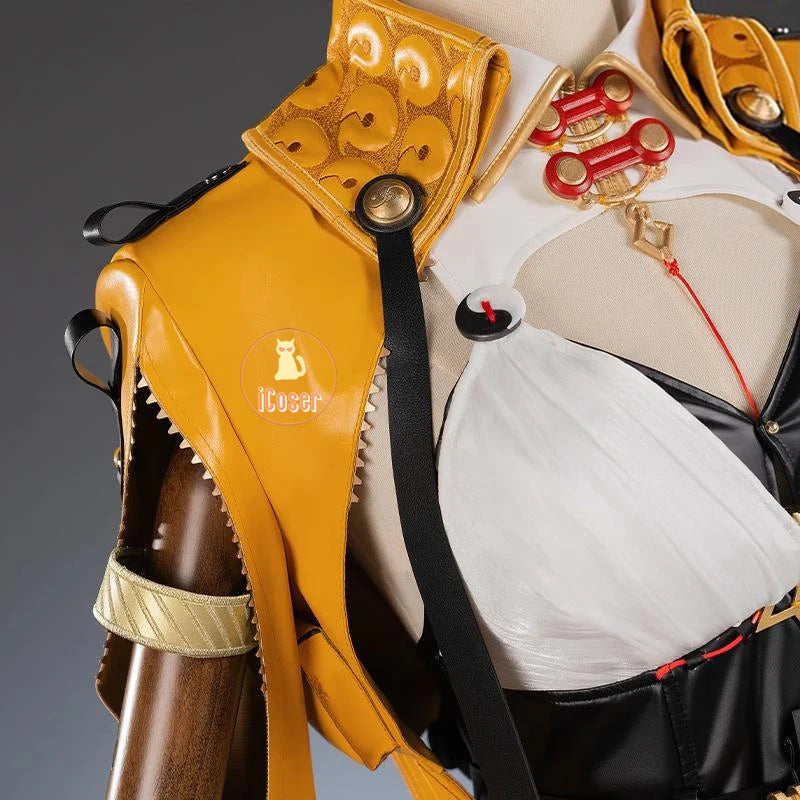 Zenless Zone Zero Yixuan Cosplay Costume Wig Uniform Headwear Rings Yunkui Summit Halloween Party for Women Girls Carnival Props