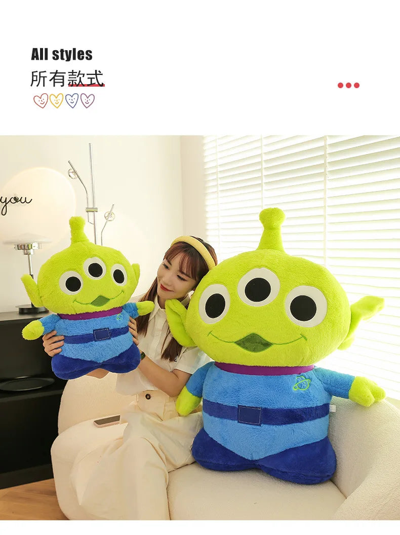 50/70/90cm Super Big Size Alien Disney Cartoon Anime Plush Stuffed Doll Cute Room Decorated Plushie Children Pillow Holiday Gift