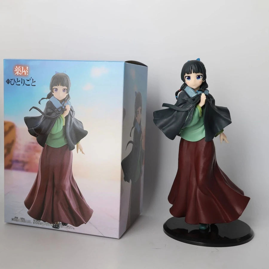 21cm Kusuriya No Hitorigoto Maomao Cloak Anime Action Figure PVC Collectible Room Decoration Toy - With Box