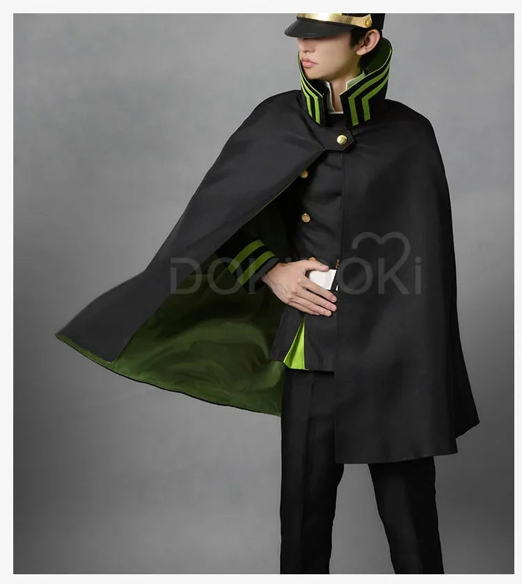 IN STOCK Yuichiro Hyakuya Cosplay Anime Seraph Of The End Cosplay DokiDoki-R Cosplay Hyakuya Yuichiro Cosplay Costume Uniform