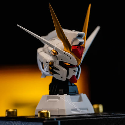 In Stock Minerva Hobby STRIKE FREEDOM Head Carving MG MGEX Assembly Model Kit Midnight With Lamp Toy Mecha Model Head Toys Gifts