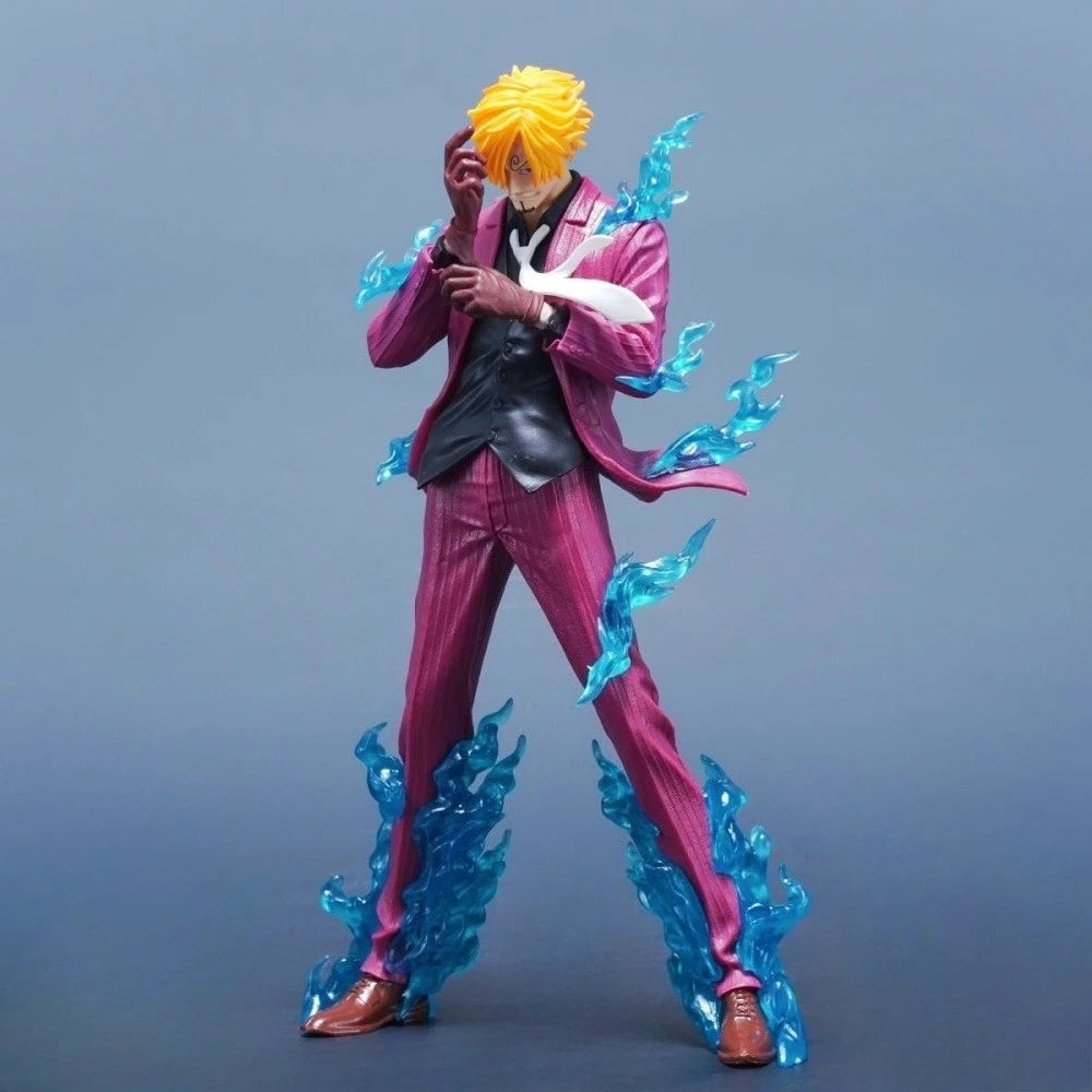 24cm Anime ONE PIECE Sanji PVC Action Figure Statue Desktop Ornament Model Toy Gift