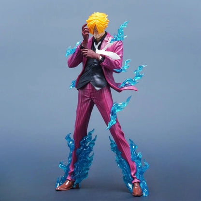 24cm Anime ONE PIECE Sanji PVC Action Figure Statue Desktop Ornament Model Toy Gift