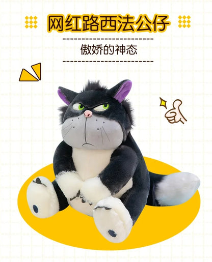 Disney Lucifer Plush Cartoon Cute Ugly Cat Doll Sitting In Tokyo Disney Plush Doll Cinderella Colleagues Spoof Doll Kids Gifts