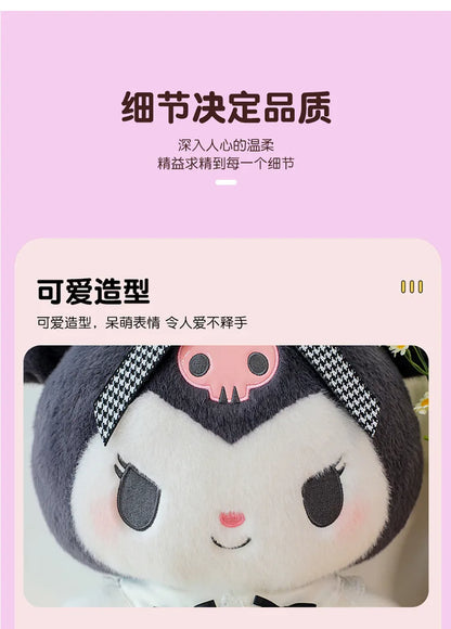 Sanrio Big Size 80cm Cute Kuromi My Melody Soft Stuffed Sofa Body Throw Pillow Plush Toys Dolls Kawaii Room Decor Holiday Gifts