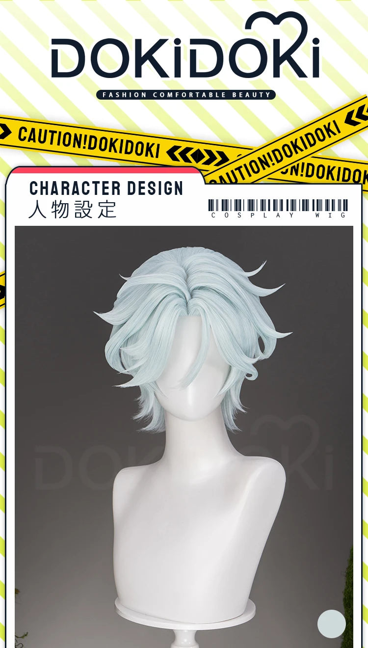 IN STOCK Dahlia Ifa Wig Game Genshin Impact DokiDoki Men Pink Hair Mondstadt Ifa Cosplay Dahlia Book Prop Free Wig Cap