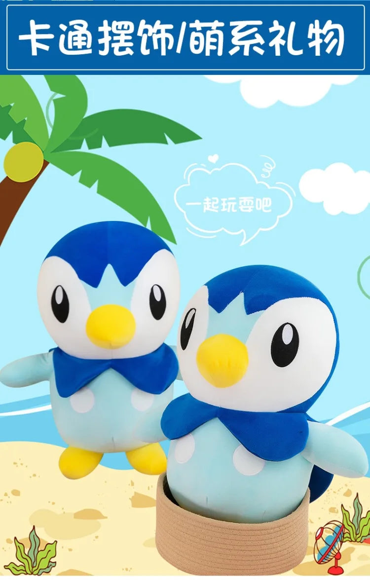 Pokemon Kawaii Piplup Plush Toys Cute Cartoon Stuffed Soft Toys Anime Penguin Plushie Big Doll Throw Pillow Kids Birthday Gift