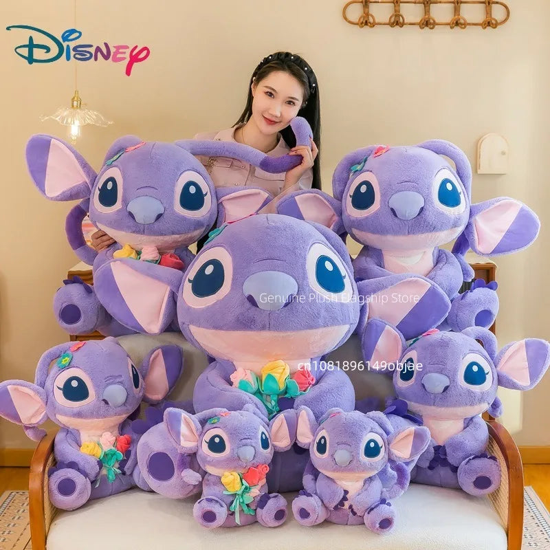 35/55/70CM Big Size Disney Stitch Cute Anime Plush Stuffed Doll Room Decoration Peluche Pillow Kawaii Plushies Ornaments Gifts