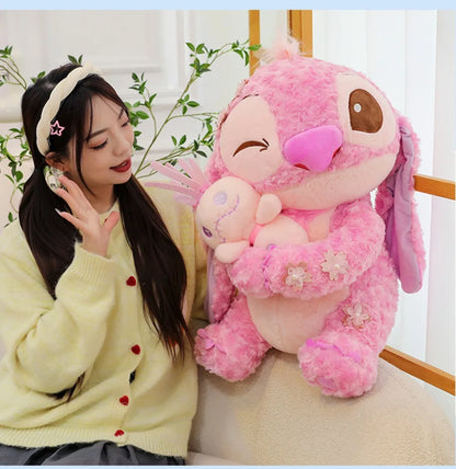 70cm Big Size Disney Lilo & Stitchanime Plush Stuffed Doll Room Decoration Peluche Pillow Angel Plushies Ornaments Gifts