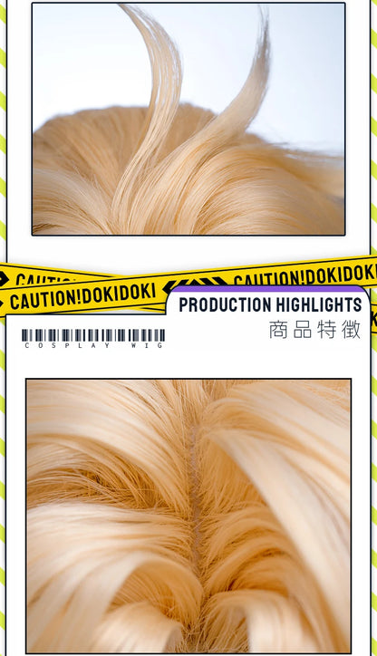 IN STOCK Varka Durin Rerir Wig Game Genshin Impact Song of the Welkin Moon DokiDoki Knights of Favonius Varka Wig Halloween Horn