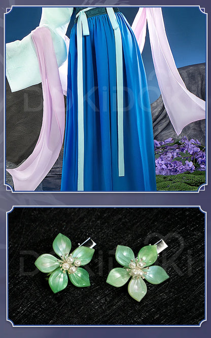 IN STOCK Maomao Cosplay Costume Anime The Apothecary Diaries【XS-4XL】DokiDoki-SR Mao Mao Frog Blue Dress Halloween Wig Season 2