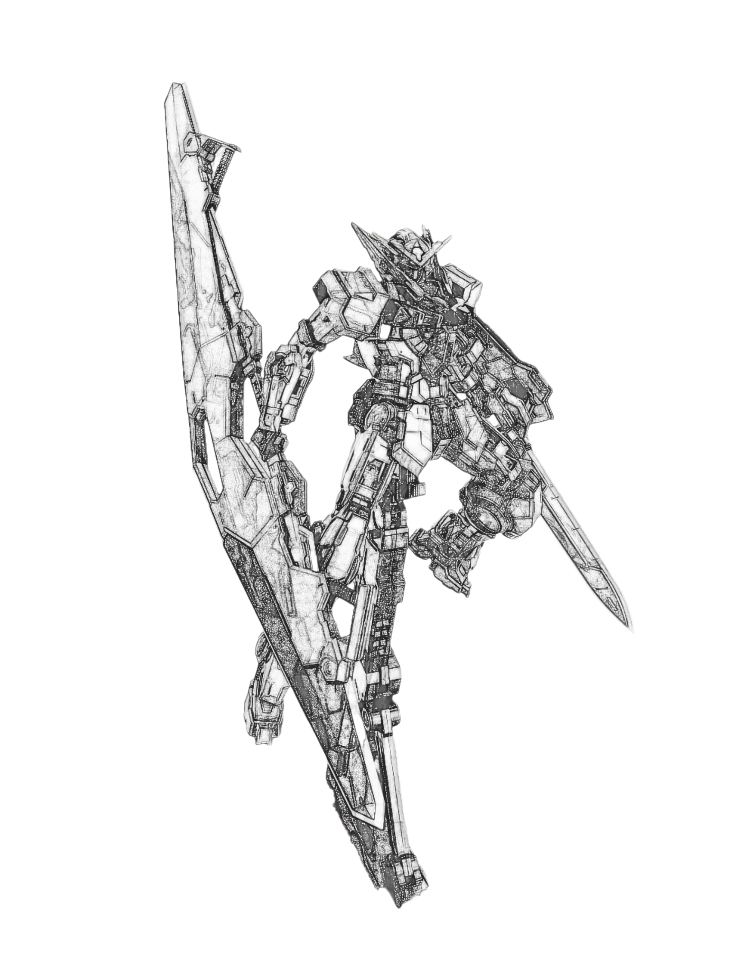 Bandai HS Astraea Black MG 1/100 ABS Model Assembly Kit