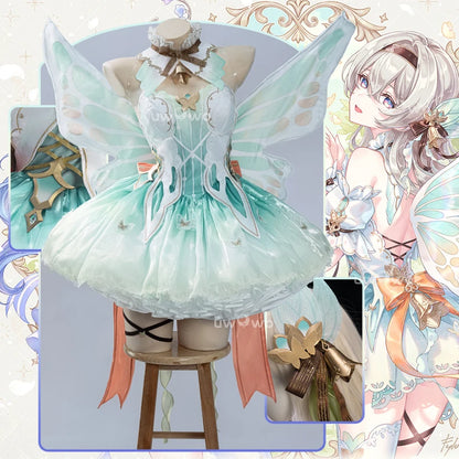 IN STOCK UWOWO Firefly Cosplay Game Honkai Star Rail Fanart Firefly Fairy Princess Cosplay Costume Halloween Costume