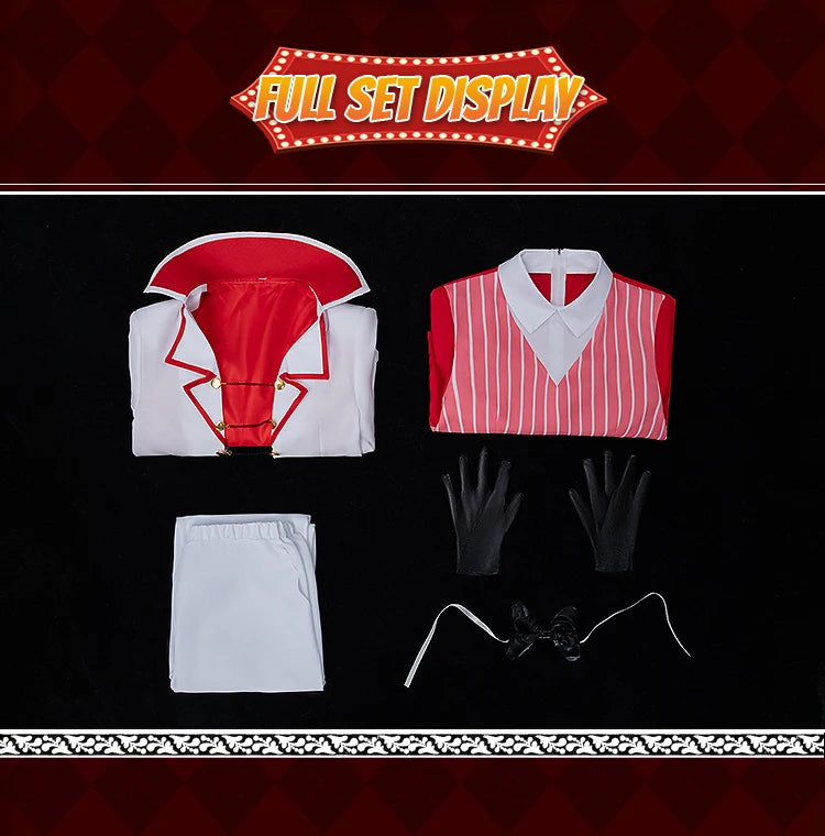 IN STOCK Alastor Lucifer Charlie Adam Cosplay Costume Anime DokiDoki-N【XS-3XL】 Halloween Costume Lucifer Cosplay Plus Size