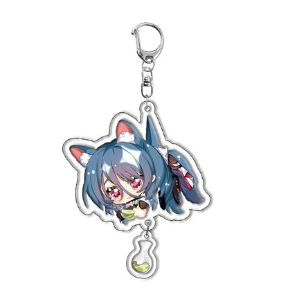 Honkai Star Rail Keychain Himeko March 7th Sampo Koski Blade Cosplay Dan Heng Silver Wolf Key Chain Astral Express Jing Yuan Boy