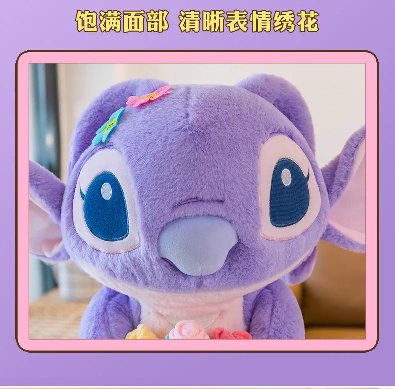35/55/70CM Big Size Disney Stitch Cute Anime Plush Stuffed Doll Room Decoration Peluche Pillow Kawaii Plushies Ornaments Gifts