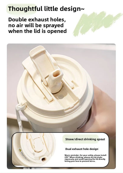 Disney Zootopia Coffee Mug Judy Nick 520ML 304 Stainless Insulated Cup Cartoon Thermos Cup Kids Student Water Cup Holiday Gift