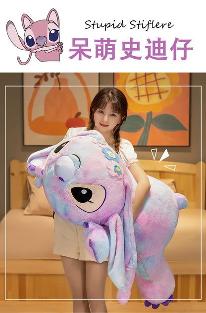 80cm Big Size Disney Lilo & Stitch Cute Anime Plush Stuffed Doll Room Kawai Plushies Pillow Ornaments Children's Holiday Gifts