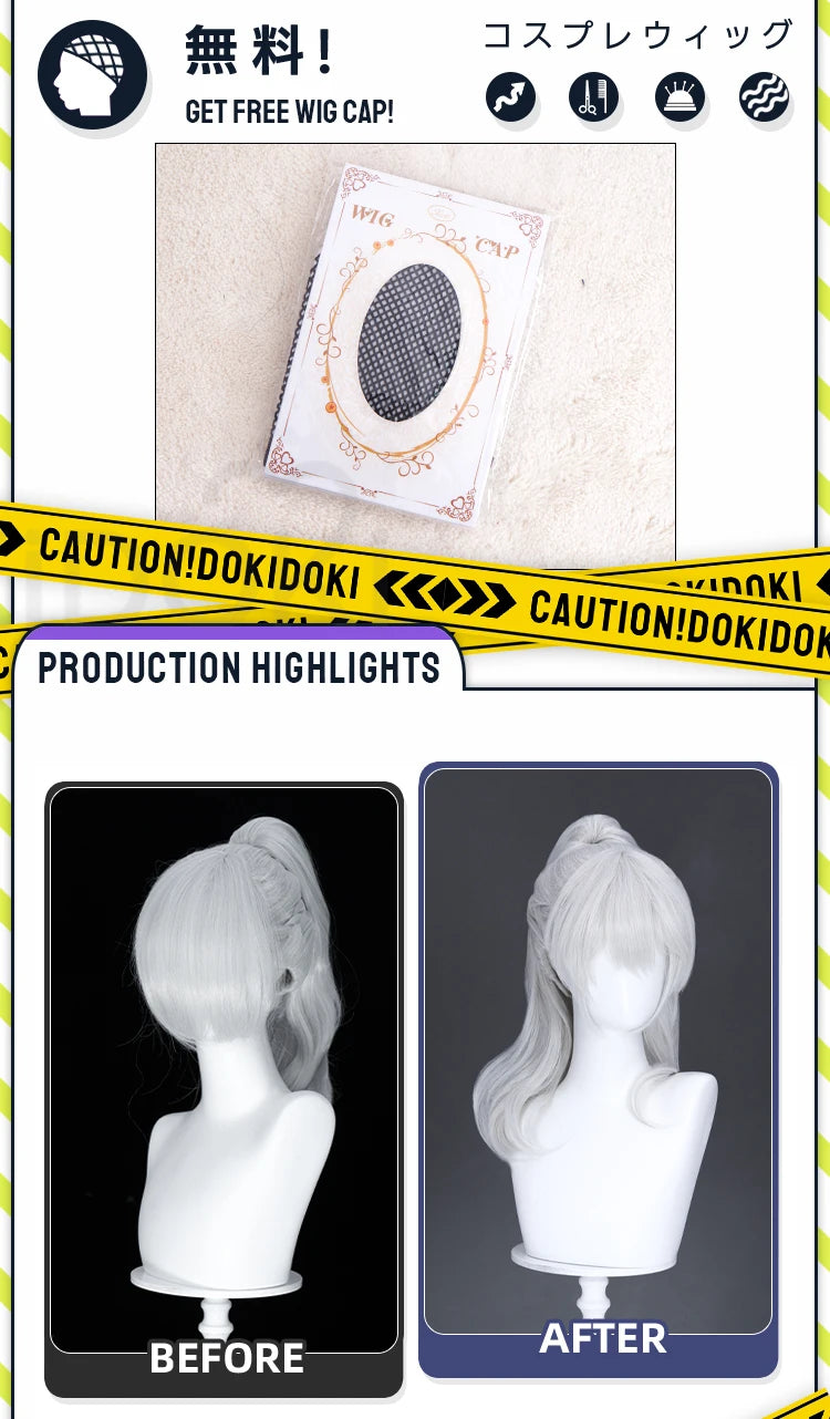 IN STOCK Nikki Cosplay Wig Game Infinity Nikki DokiDoki Women 80cm Long Pink Wig Nikki Cosplay Lolita Wig Free Cap