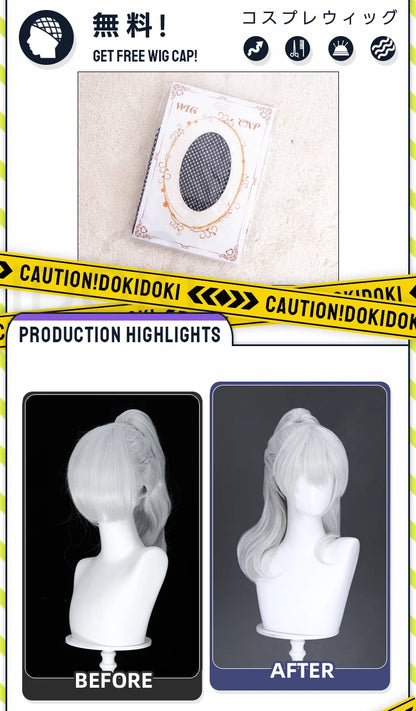 IN STOCK Nikki Cosplay Wig Game Infinity Nikki DokiDoki Women 80cm Long Pink Wig Nikki Cosplay Lolita Wig Free Cap