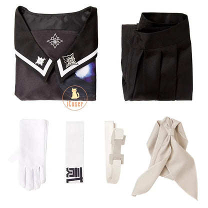 iCoser Hiruko Shizuhara Cosplay Costume Dress The Hundred Line Battle Uniform Last Defense Academy Halloween Party Women Girls