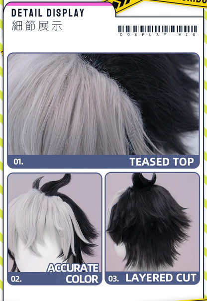 IN STOCK Komano Manato Lighter Wig Game Zenless Zone Zero Cosplay DokiDoki 32cm Short Hair ZZZ Sons of Calydon Cosplay Free Wig
