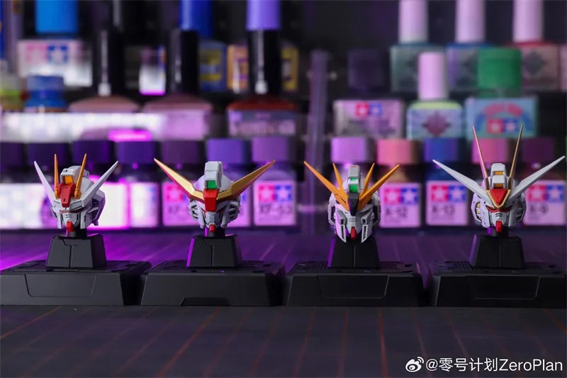 Bandai Zero Plan 4 in 1 Gundam Heads 1/100 ABS Model Kit