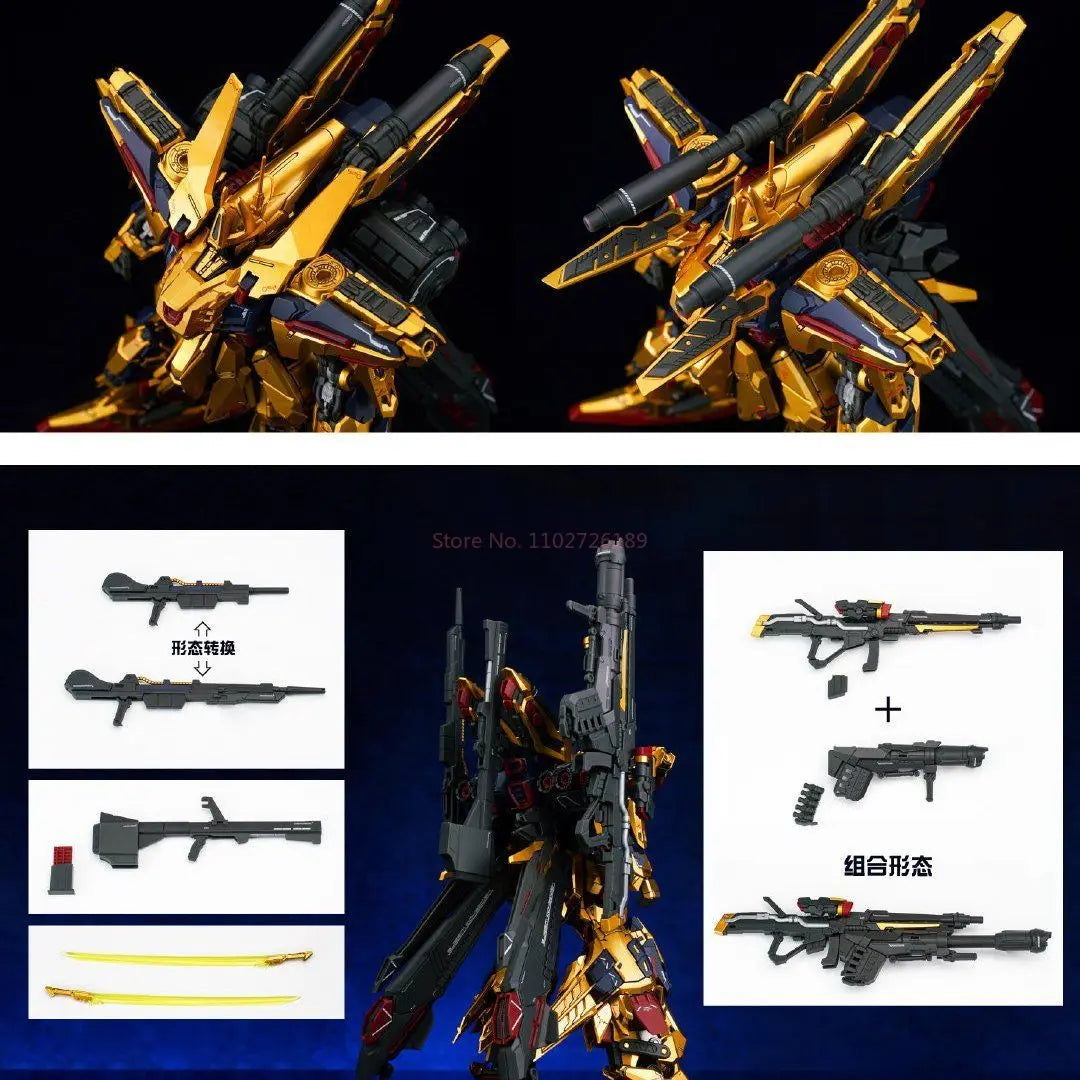 SHENMA Model Hyaku Shiki Kai MG 1/100 Golden Fighter Full Armor FA Assembly Model Kit Action Figures Plastic Model Kits Toy Gift