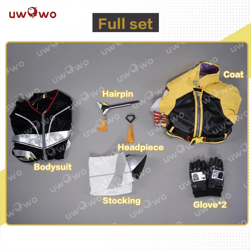 LAST BATCH UWOWO Genshin Impact Fanart Ningguang Auto Racing Suit Cosplay Costume
