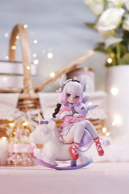 14CM Cute Kobayashi Kanna Kamui Anime Miss Kobayashi's Dragon Maid Trojan Horse Action Figure PVC KannaKamui Model Toy Gift