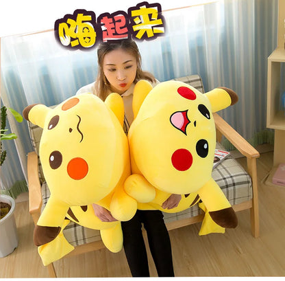 50/70/85cm Big Size Pokemon Pikachu Anime Plush Stuffed Doll Room Decoration Plushies Pillow Peluche Ornaments Children's Gifts