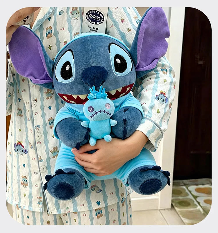 Plush Toy Stitch Cartoon with Cape Cute Plush Doll for Kids Birthday Christmas Gift Stuffed Animal Prize for Claw Machine Party