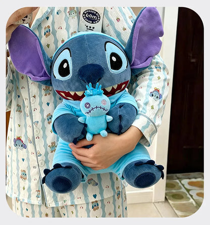 Plush Toy Stitch Cartoon with Cape Cute Plush Doll for Kids Birthday Christmas Gift Stuffed Animal Prize for Claw Machine Party