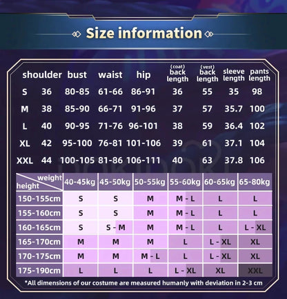 IN STOCK Vii Cosplay Costume Game Cosplay【S-2XL】DokiDoki-SR Cosplay Costume Plus Size Vii Cosplay Costume