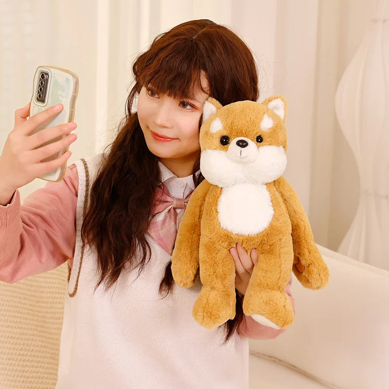 Funny Peek A Boo Frog Plushie Toy Stuffed Soft Bunny Hide Eyes Shiba Inu Dog Panda Crocodile Duck Toys for Kids Birthday Gift