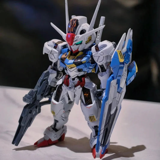 SUPA MGSD Aerial SD Q-Version Mecha Warrior Action Figure Model Toy Collectible with Detachable Parts Assembly GK Gifts