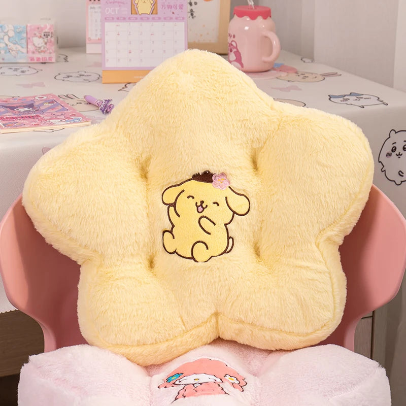 Sanrio Thickened Sitting Cushion Chair Floor My Melody Cinnamoroll Seat Cushion Cartoon Japanese Style Back Cushion Girl