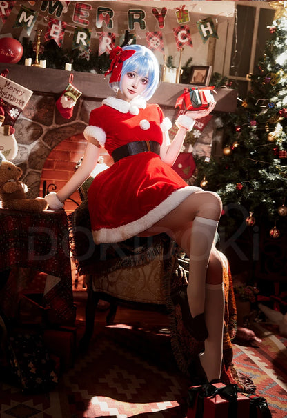 IN STOCK Asukaa / Reii Cosplay Costume Anime DokiDoki-R Women Cute Sexy Christmas Dress Asukaa Cosplay Reii Costume Plus Size