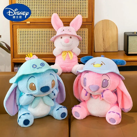 30/40/50cm Big Size Disney Stitch Anime Plush Stuffed Doll Kawaii PigletPlushies Room Decoration Children's Pillow Holiday Gifts