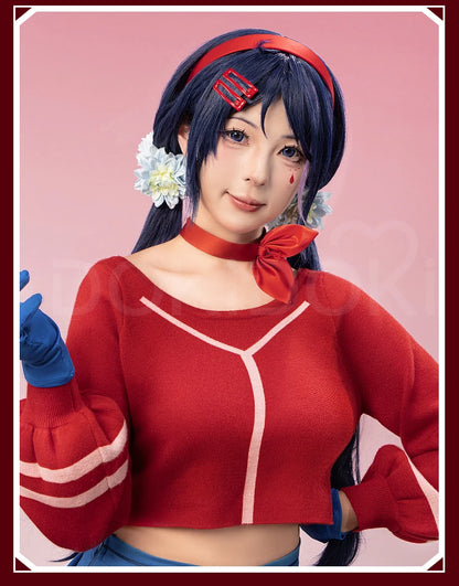 IN STOCK Mita Cosplay Costume Game MiSide【S-3XL】DokiDoki-R Women Cute Dress Uniform Mita Cosplay Halloween Plus Size