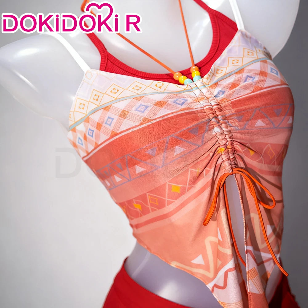 IN STOCK Heroine Hunter MC Cosplay Costume Game Love and Deepspace DokiDoki-R Women Red Swimsuit Costume Caleb Cosplay Halloween