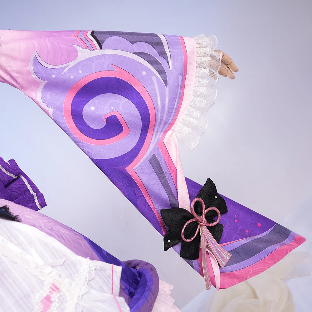 iCoser Genshin Impact Yumemizuki Mizuki Cosplay Costume Wig Dress Headwear Tail Natlan Halloween Party for Women Girls Cos Props