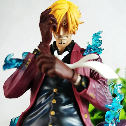 One Piece Tengai Sanji Cartoon Character Statue Handmade Anime Model Collectible Toy - 25cm