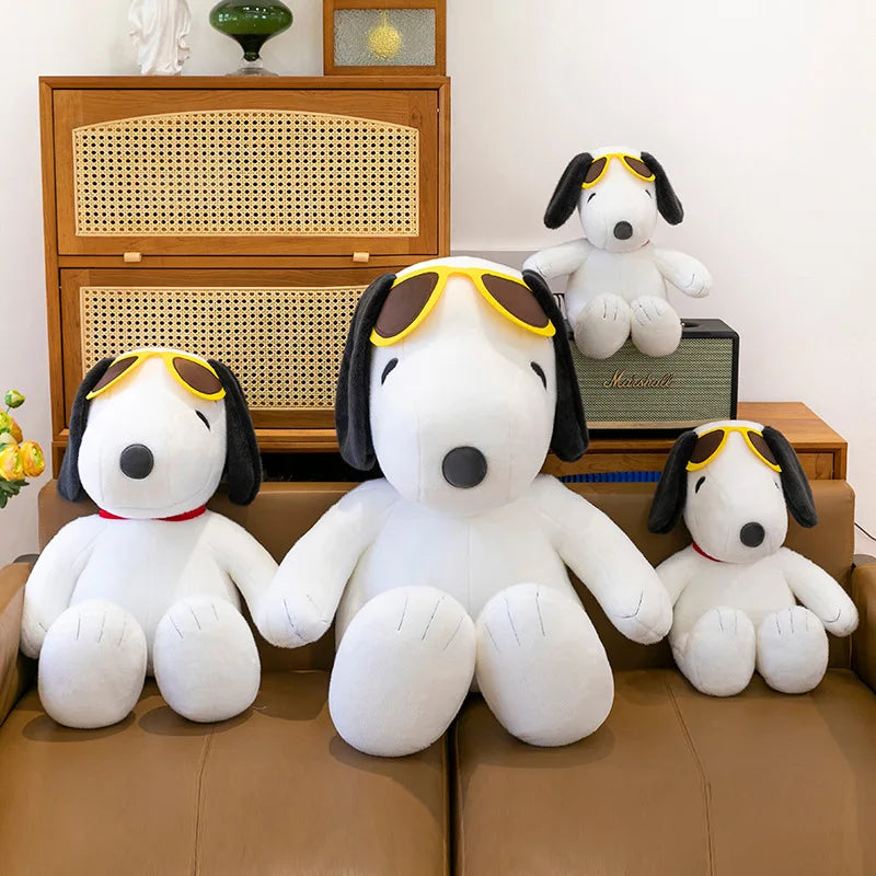 Anime Snoopy Plush Doll Big Ears Dog Plush Toy Cute Children's Doll Gift Snoopy Wearing Sunglasses