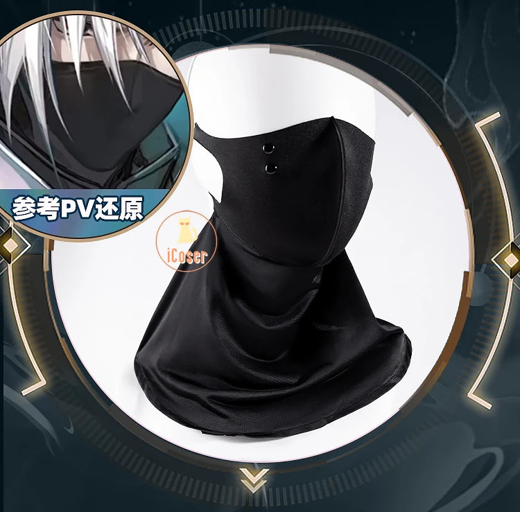 Arknights Ulpianus Cosplay Costume Wig Staring Into The Abyss Uniform New Skin Headwear Mask Halloween Party for Women Men Girls