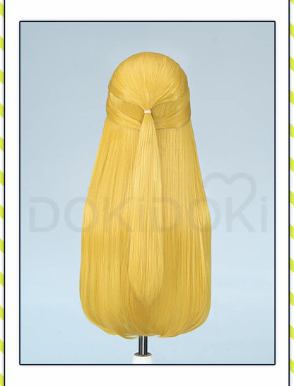 IN STOCK Princess Wig Game Cosplay DokiDoki Wig Women Cartoon Long Short Yellow Linkk Princess Cosplay Hair Free Cap Wig
