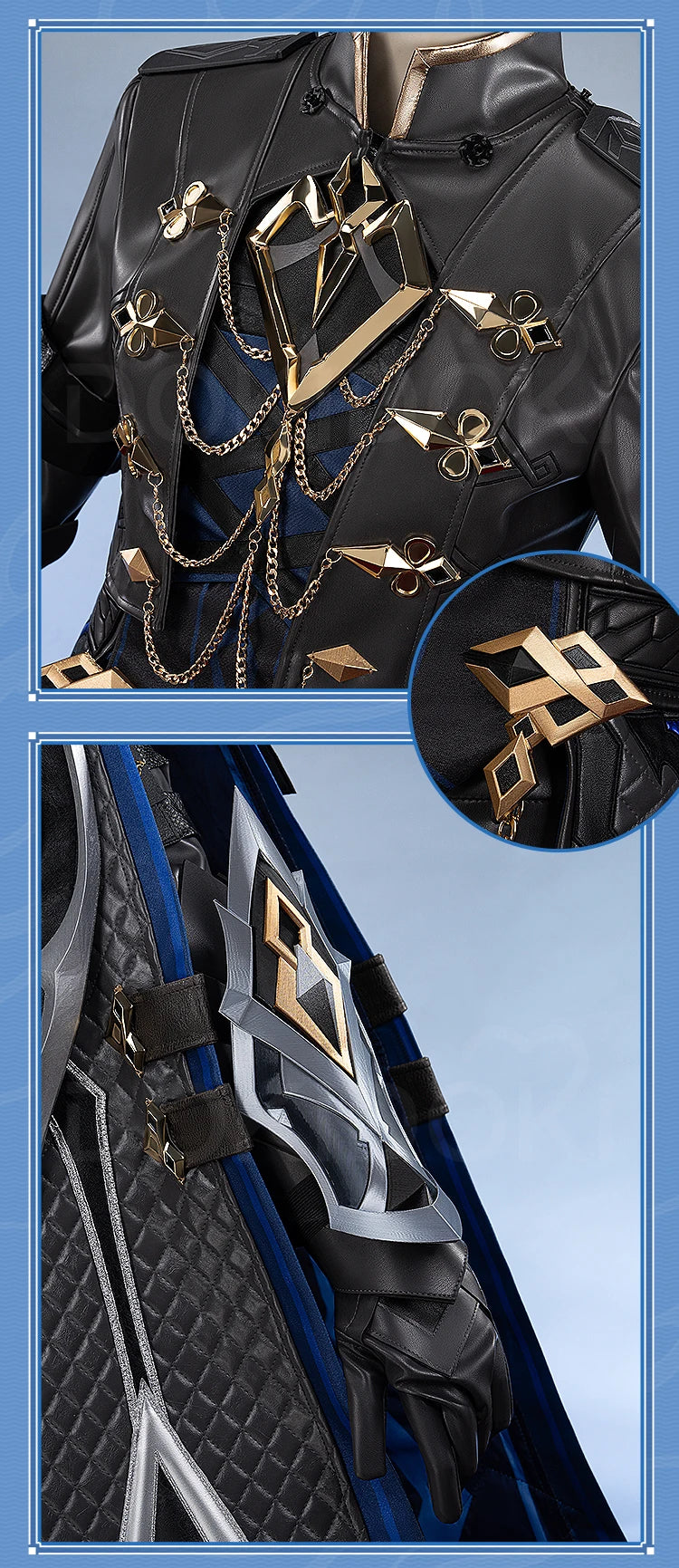 IN STOCK Captain Capitano Cosplay Costume Game Genshin Impact【S-4XL】DokiDoki Men Costume Fatui Harbinger Halloween Plus Size