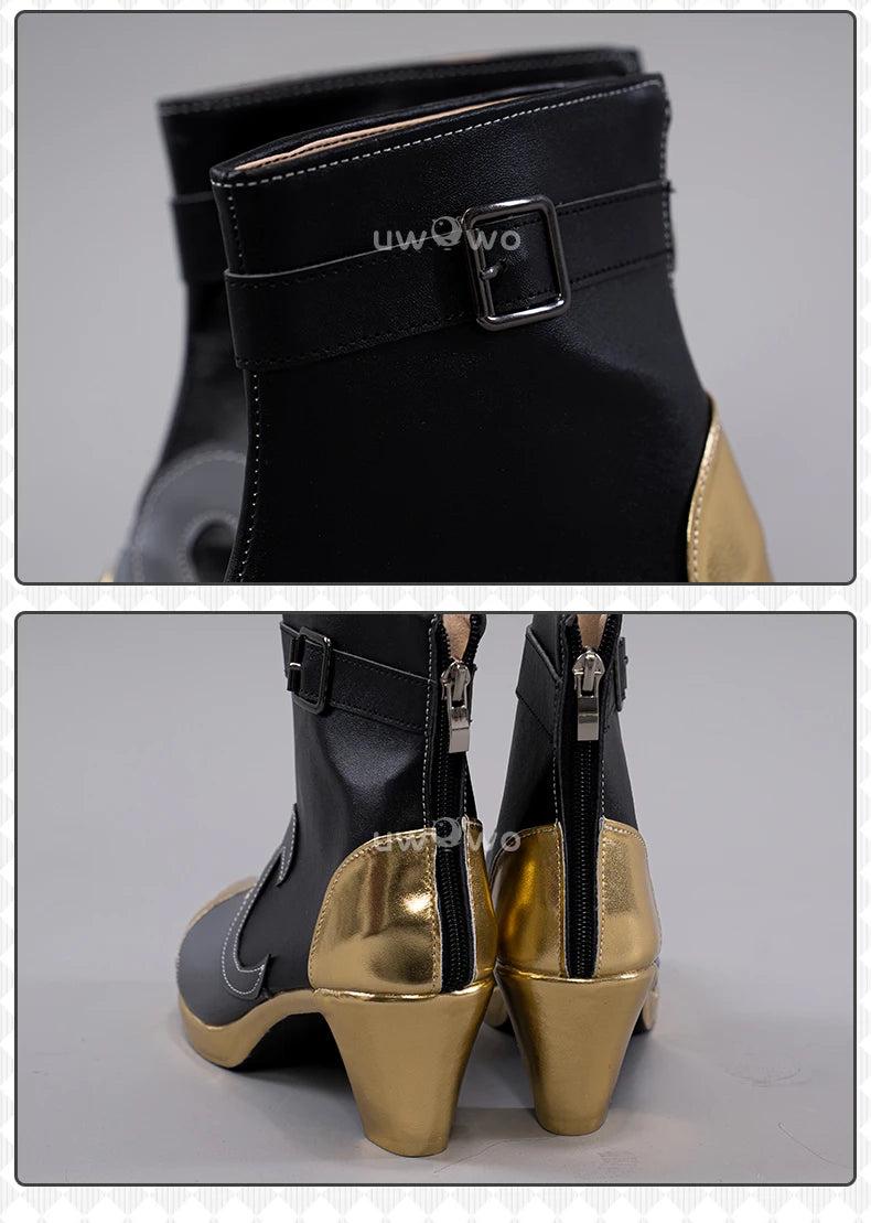 UWOWO Genshin Impact Hydro Fontaine Neuvillette Cosplay Shoes Boots