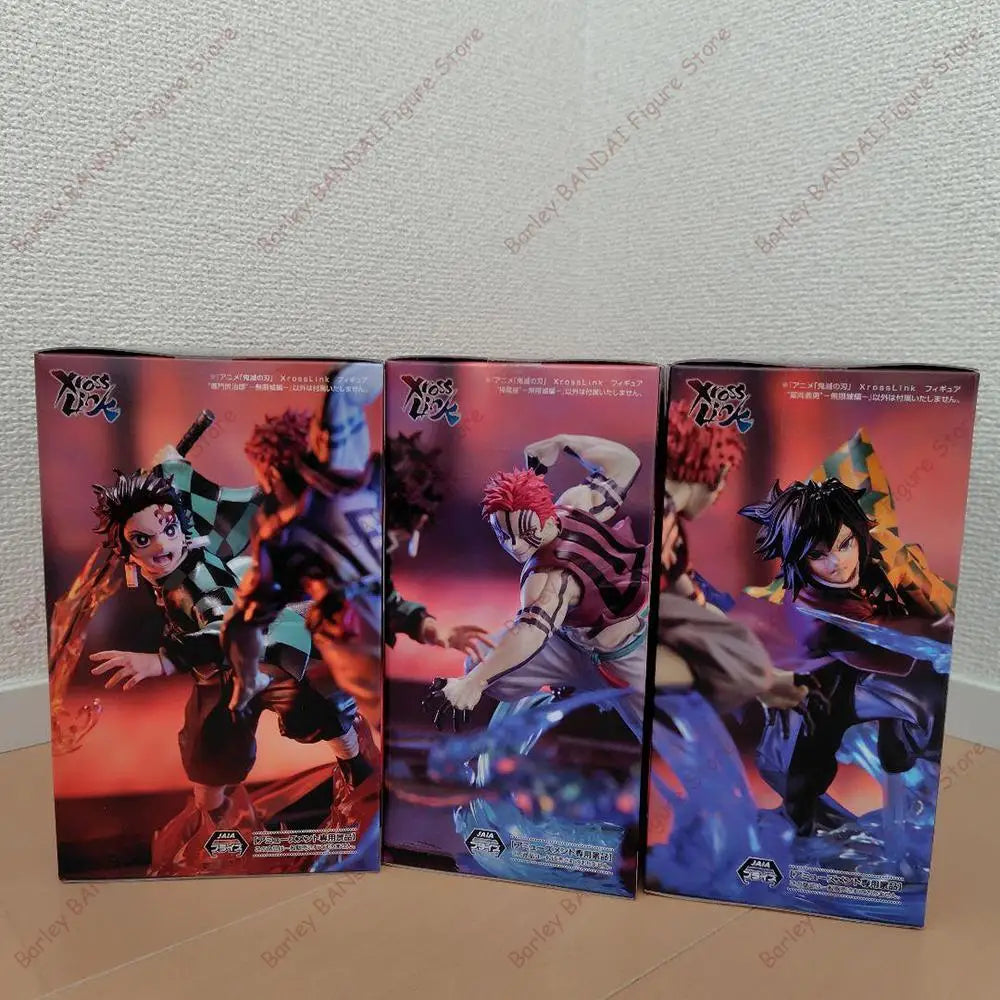 SEGA XrossLink Demon Slayer Tanjiro Kamado Akaza Tomioka 150mm PVC Model
