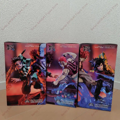SEGA XrossLink Demon Slayer Tanjiro Kamado Akaza Tomioka 150mm PVC Model